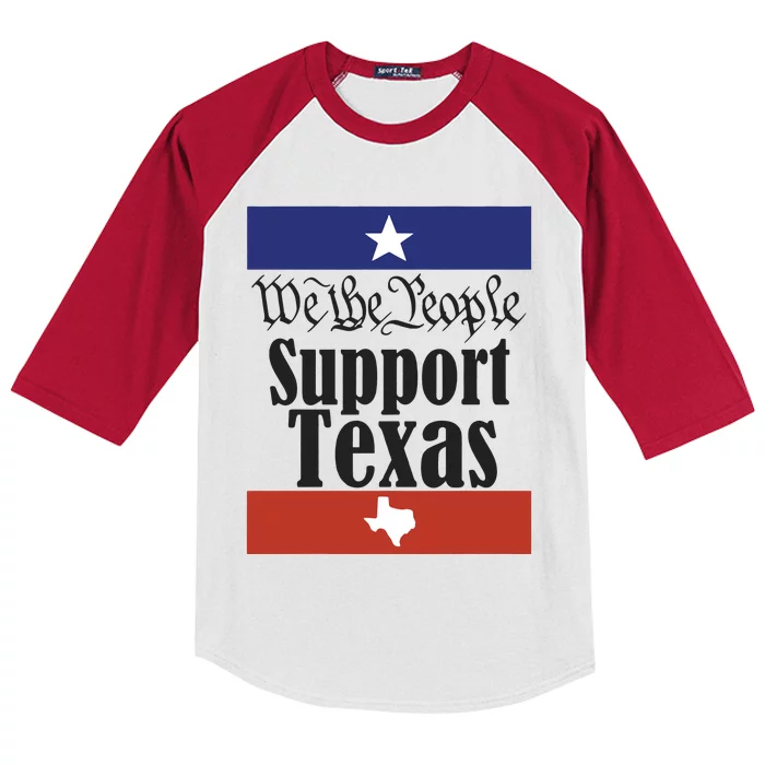 We The People Support Texas Kids Colorblock Raglan Jersey