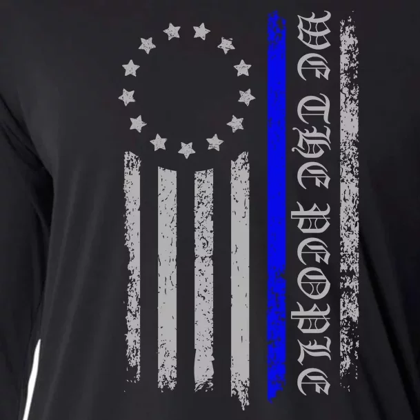 We The People Thin Blue Line Betsy Rose Cooling Performance Long Sleeve Crew