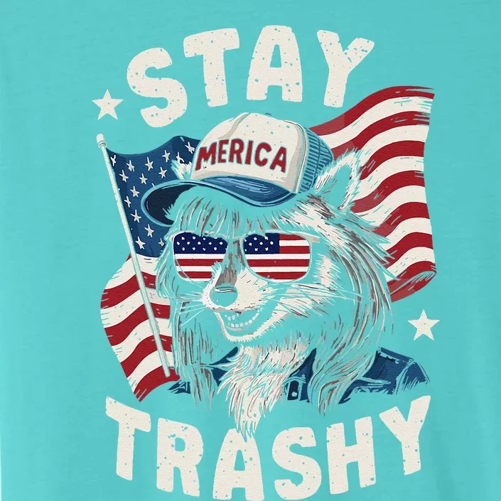 White Trash Party Attire Redneck Raccoon Stay Trashy Usa ChromaSoft Performance T-Shirt