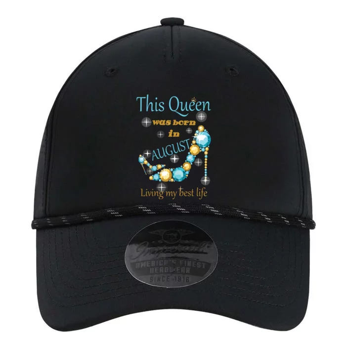 Womens This Queen Was Born In August Shirts Performance The Dyno Cap