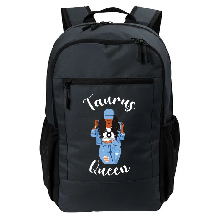 Womens Taurus Queen African American Black Womens Zodiac Birthday Daily Commute Backpack