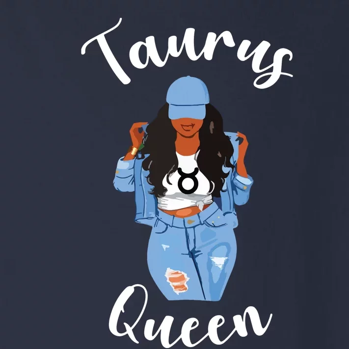 Womens Taurus Queen African American Black Womens Zodiac Birthday Toddler Long Sleeve Shirt