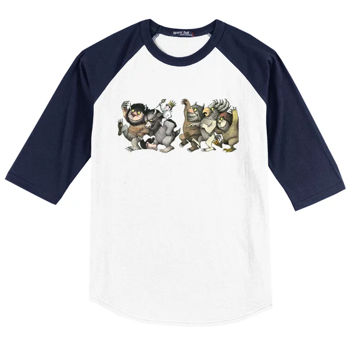 Wild Things Romp Graphic Baseball Sleeve Shirt