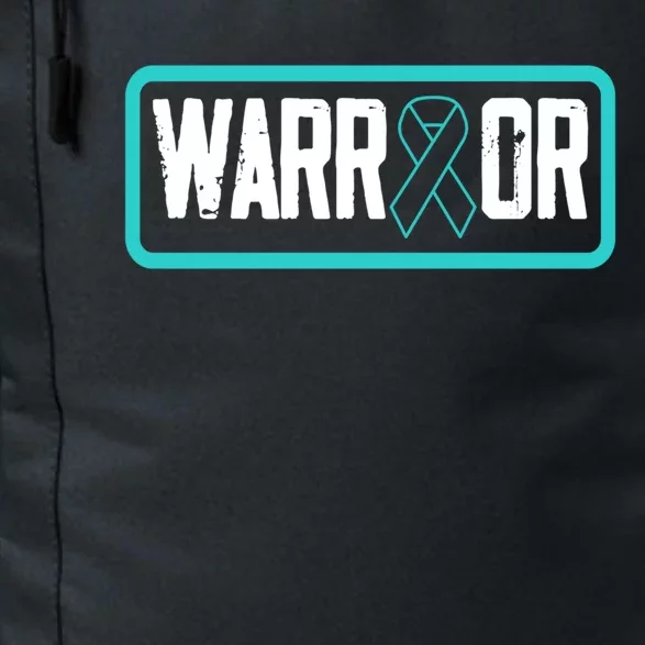 Warrior Teal Ribbon Ptsd Awareness Support Gift Daily Commute Backpack