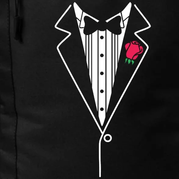 Wedding Tuxedo Red Rose Suit Daily Commute Backpack