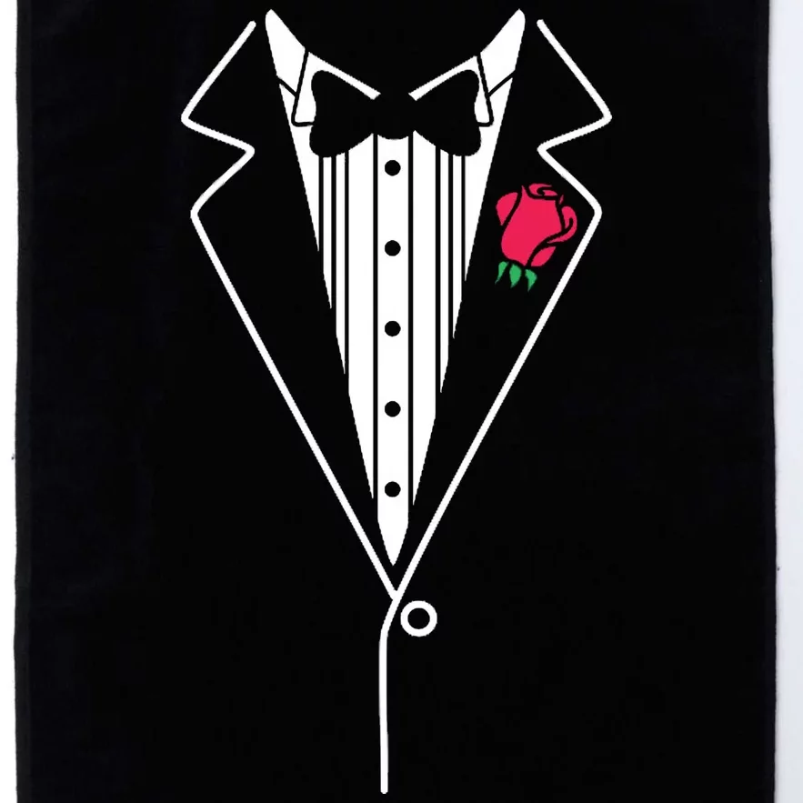 Wedding Tuxedo Red Rose Suit Platinum Collection Golf Towel