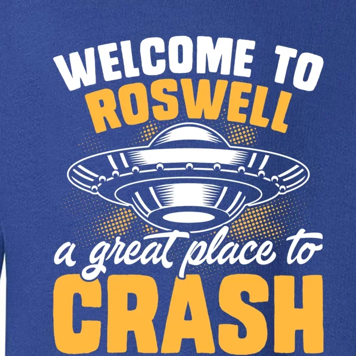 Welcome To Roswell A Great Place To Crash Gift Toddler Sweatshirt