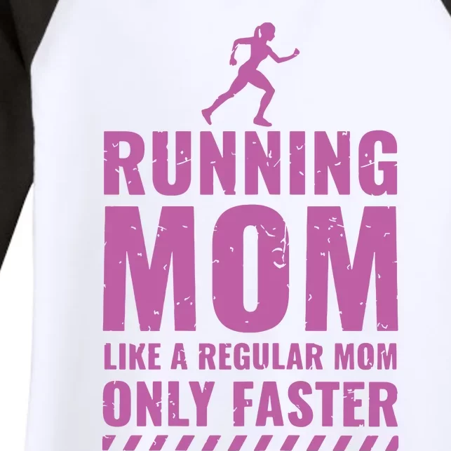 Womens Trail Runner Funny Fitness Running Marathon Mom Mothers Day Women's Tri-Blend 3/4-Sleeve Raglan Shirt