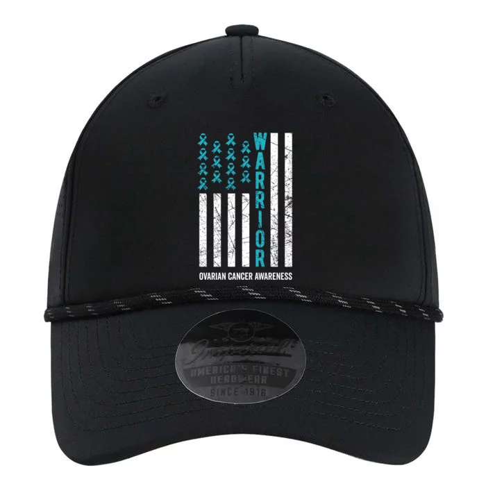 Warrior Teal Ribbon Ovarian Cancer Awareness Gift Performance The Dyno Cap