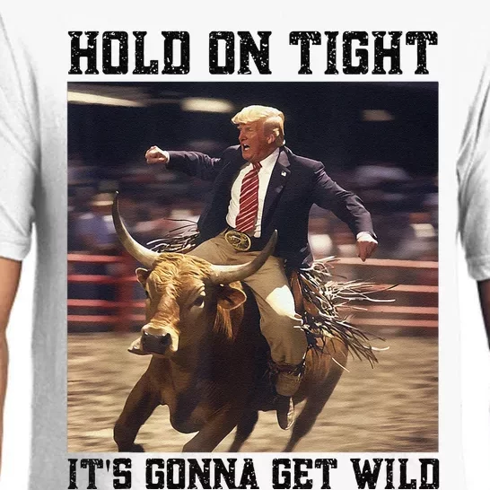 Western Trump Riding Wild Bull Southern Trump Rodeo Arena Pajama Set