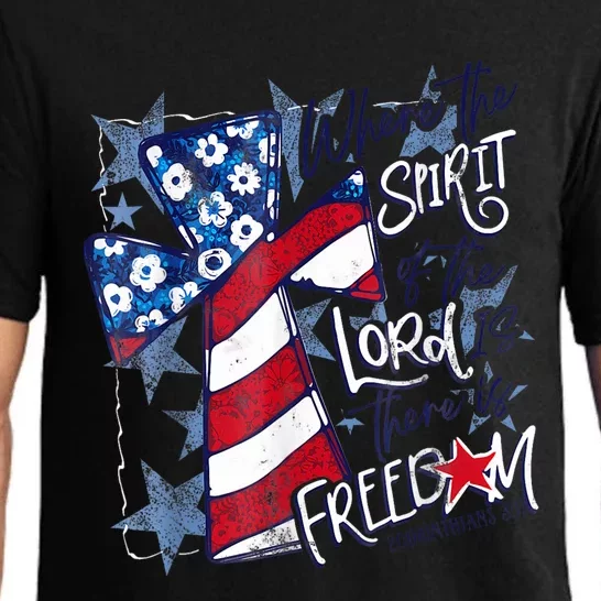 Where The Spirit Of The Lord Is There Is Freedom Pajama Set