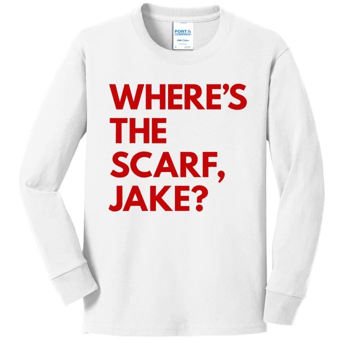 WhereS The Scarf Jake Kids Long Sleeve Shirt