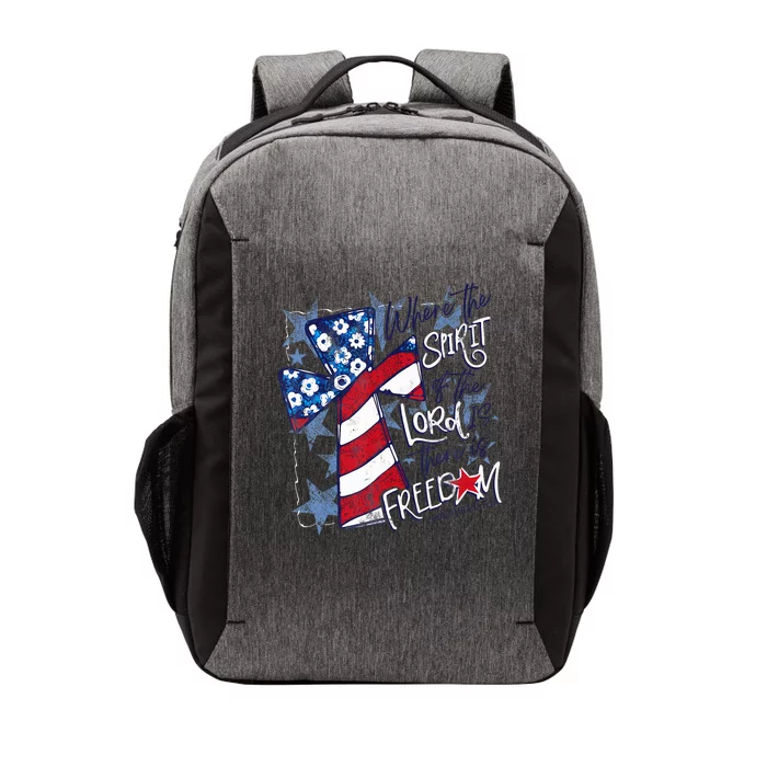 Where The Spirit Of The Lord Is There Is Freedom Vector Backpack