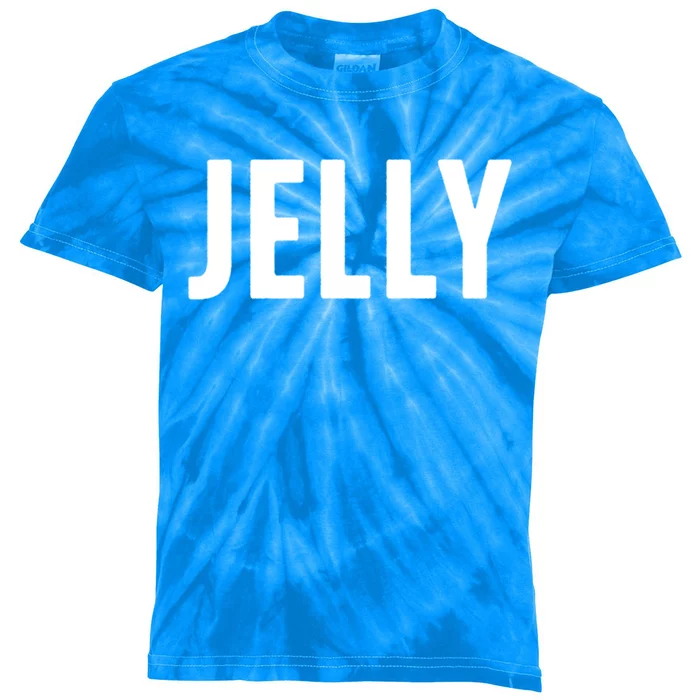 Word That Say Jelly For Peanut Butter And Jelly Couple Gift Kids Tie-Dye T-Shirt