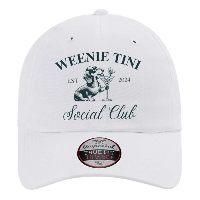 Weenie Tini Social Club Dachshund Weiner Dog The Original Performance Cap