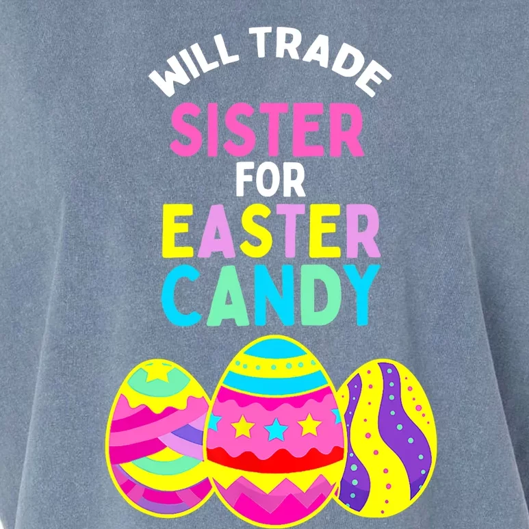 Will Trade Sister for Easter Candy Eggs Cute Boy Girl Garment-Dyed Women's Muscle Tee