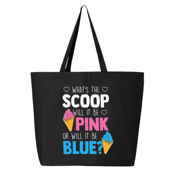 Whats The Scoop Funny Gender Reveal Party Team Blue 25L Jumbo Tote