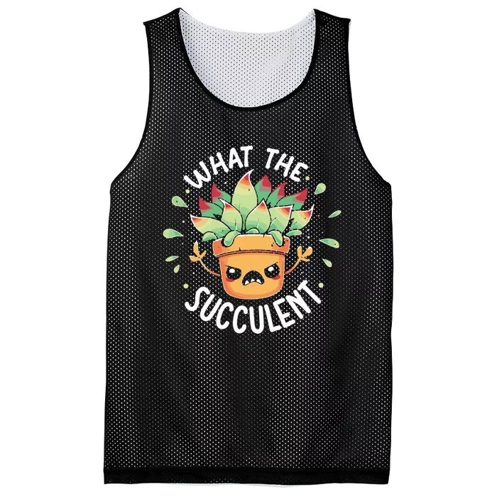 What The Succulent Raging Succulent Mesh Reversible Basketball Jersey Tank