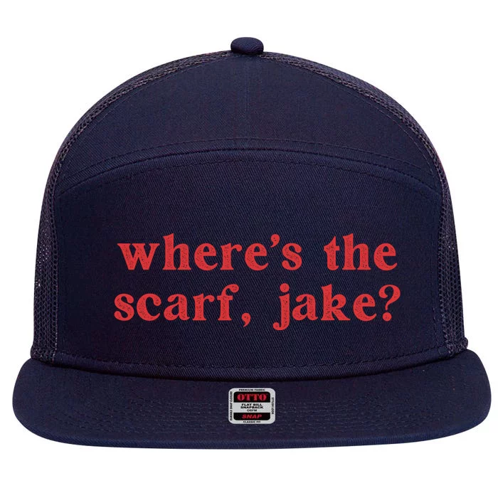 Where's The Scarf Jake Shirt All Too Well 7 Panel Mesh Trucker Snapback Hat