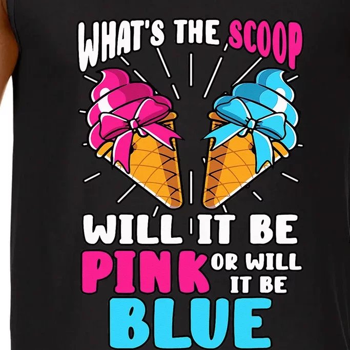 What's The Scoop Gender Reveal Ice Cream Party Pink Blue Comfort Colors® Tank Top