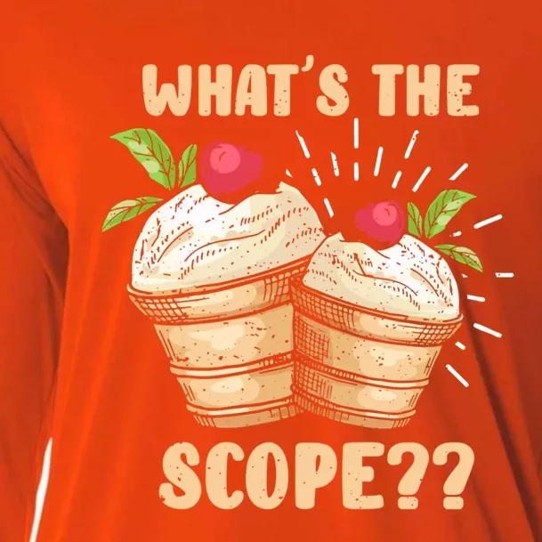 What's The Scope Funny Ice Cream Gift Cooling Performance Long Sleeve Crew