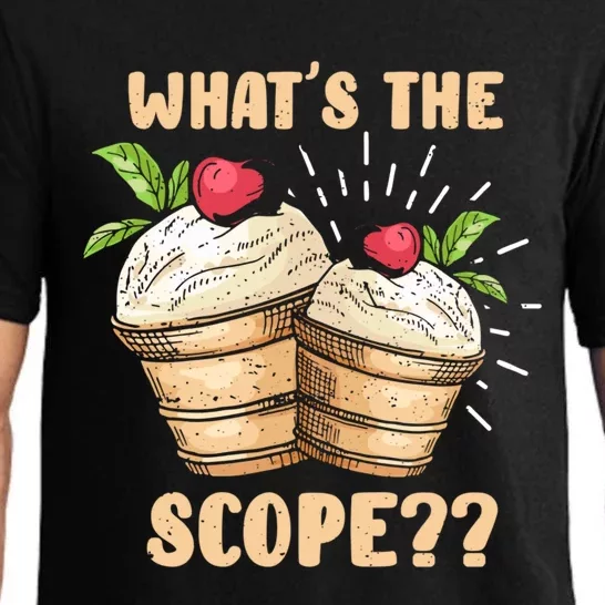 What's The Scope Funny Ice Cream Gift Pajama Set