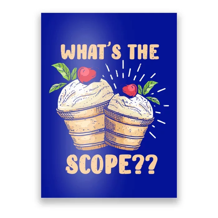 What's The Scope Funny Ice Cream Gift Poster