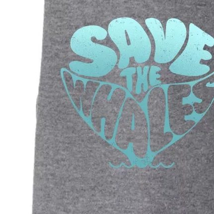 Whale Tail Save The Whales Doggie 3-End Fleece Hoodie