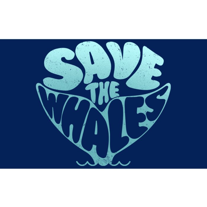 Whale Tail Save The Whales Bumper Sticker