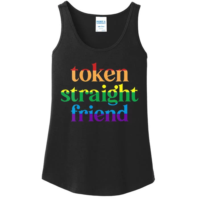 Womens Token Straight Friend Ladies Essential Tank