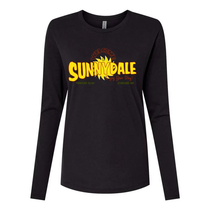 Welcome To Sunnydale Womens Cotton Relaxed Long Sleeve T-Shirt