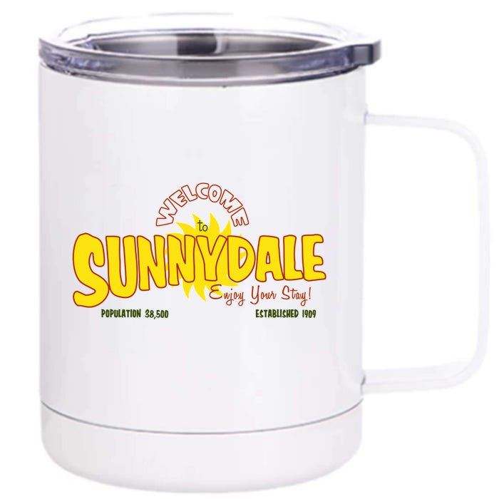 Welcome To Sunnydale Front & Back 12oz Stainless Steel Tumbler Cup