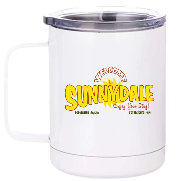 Welcome To Sunnydale Front & Back 12oz Stainless Steel Tumbler Cup