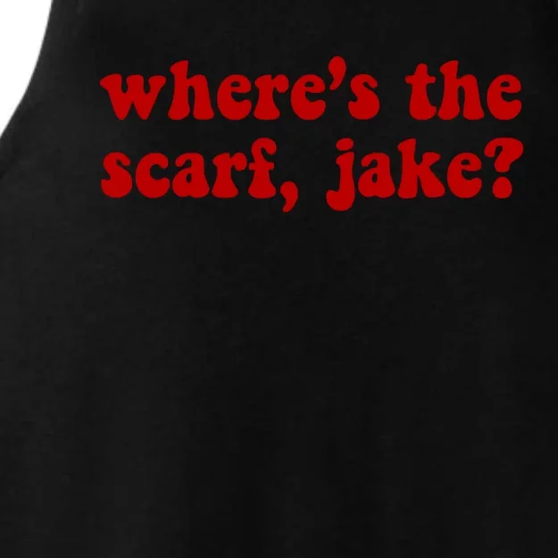 Wheres The Scarf Jake? Cute Gift Ladies Tri-Blend Wicking Tank