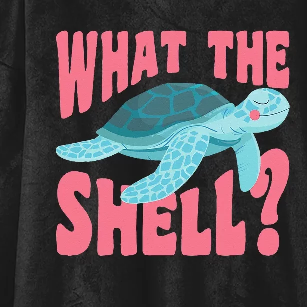 What The Shell Funny Turtle Hooded Wearable Blanket