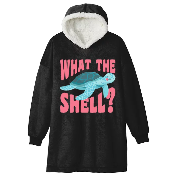 What The Shell Funny Turtle Hooded Wearable Blanket