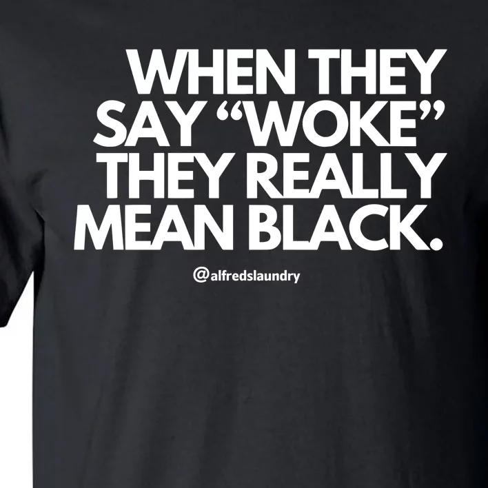 When They Say Woke They Really Mean Blacks Tall T-Shirt