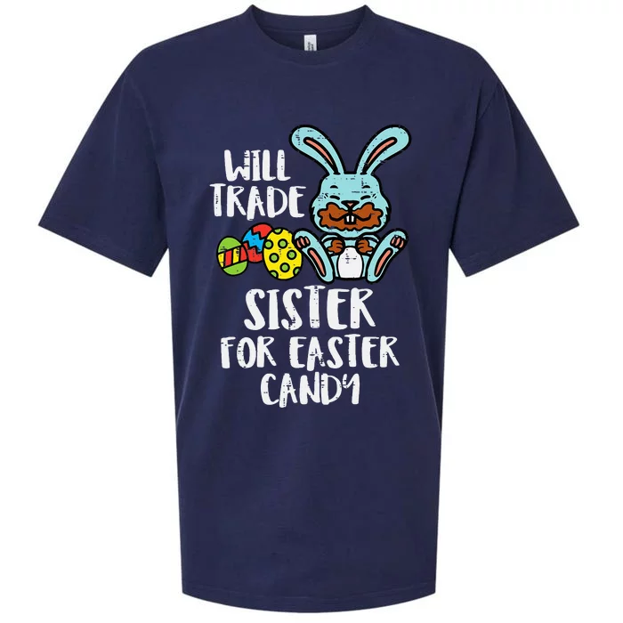 Will Trade Sister For Easter Candy Funny Sueded Cloud Jersey T-Shirt