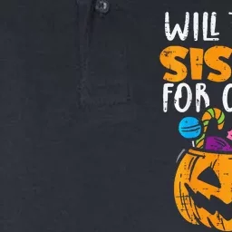 Will Trade Sister For Candy Funny Halloween Family Softstyle Adult Sport Polo