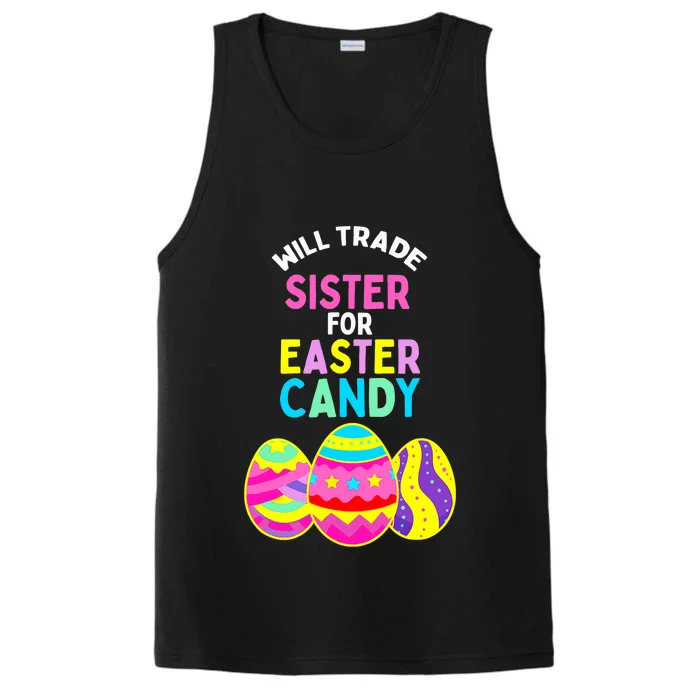 Will Trade Sister For Easter Candy Eggs Cute Boy Girl Performance Tank