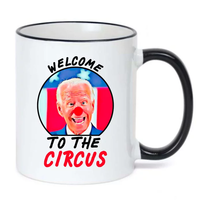 Welcome To The Circus Funny Anti Biden Clown Black Color Changing Mug