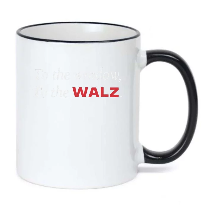 Window To The Walz Harris President Kamala Harris Waltz 2024 Black Color Changing Mug