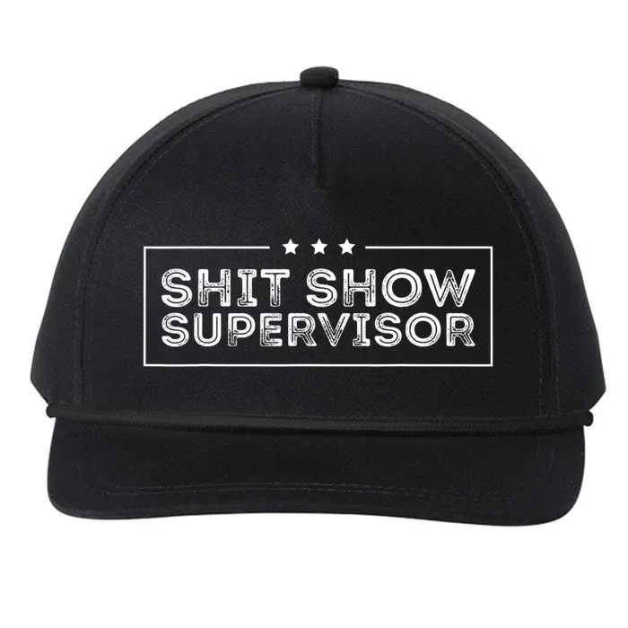 Welcome To The Shitshow Meme (Explicit), Supervisor Snapback Five-Panel Rope Hat