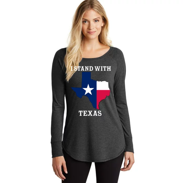 Welcome To Texas I Stand With The Texas Flag Women's Perfect Tri Tunic Long Sleeve Shirt