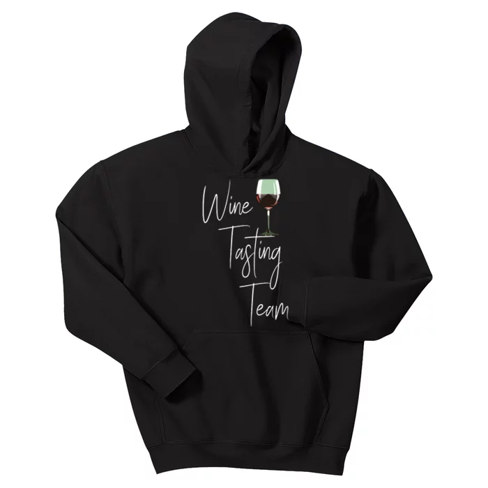 Wine Tasting Team Kids Hoodie