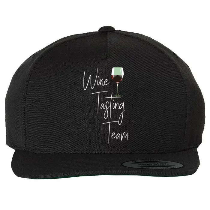 Wine Tasting Team Wool Snapback Cap