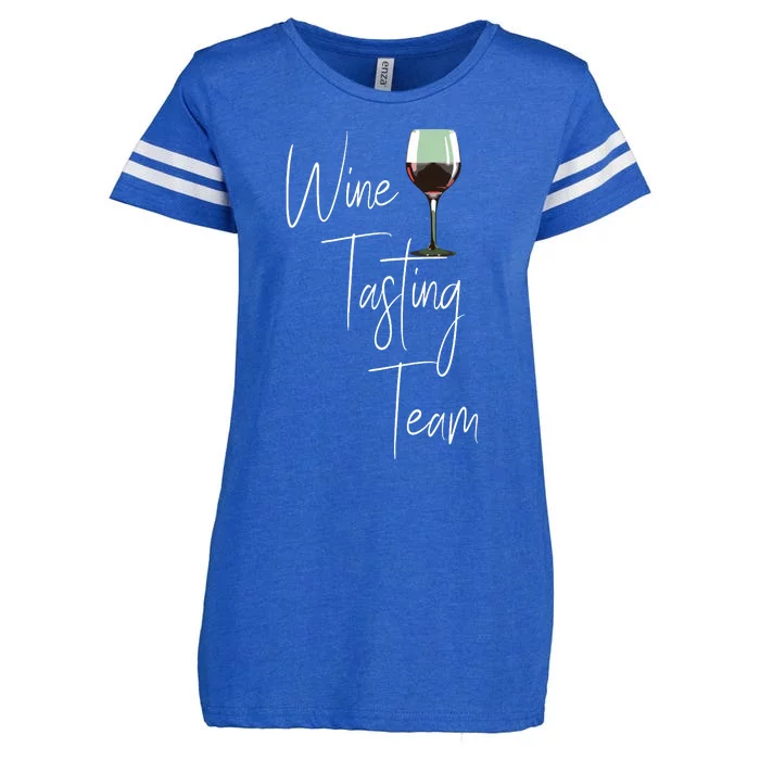 Wine Tasting Team Enza Ladies Jersey Football T-Shirt