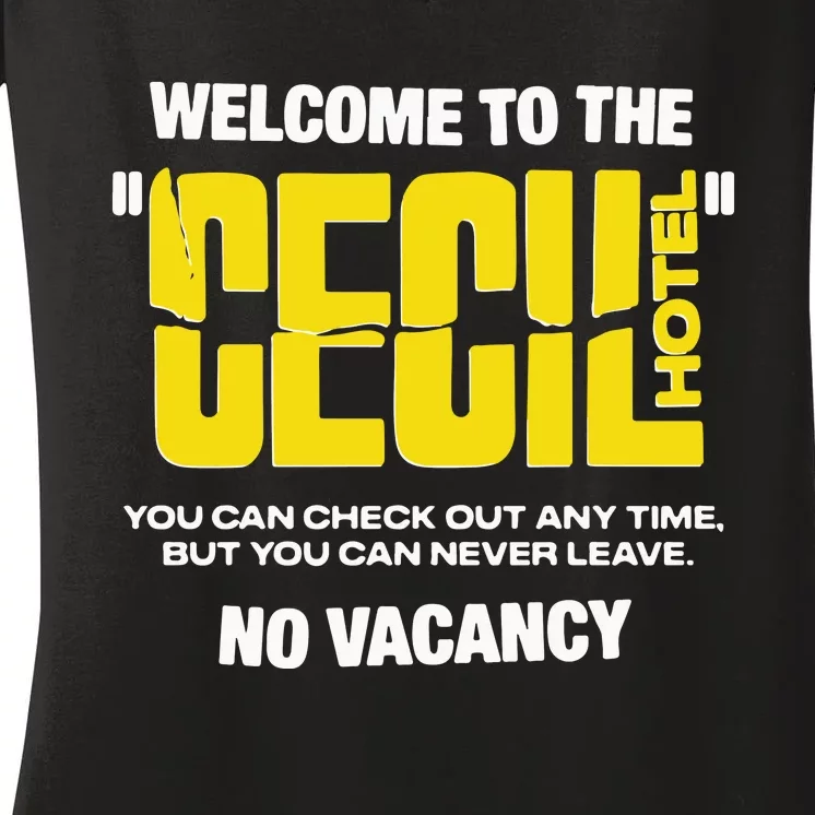 Welcome To The Cecil Hotel Women's V-Neck T-Shirt