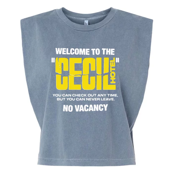 Welcome To The Cecil Hotel Garment-Dyed Women's Muscle Tee