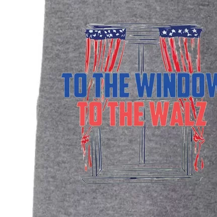 Window To The Walz Harris President Kamala Harris Waltz 2024 Doggie 3-End Fleece Hoodie